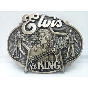 Elvis The King Belt Buckle Collector's Edition NO# 1990 Yr 1985